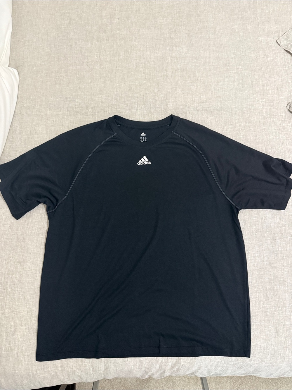 Adidas Black Short-Sleeve Athletic Tee